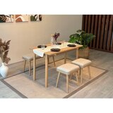 Hanah home trpezarijski set vina mini 04 1005 oak cream u