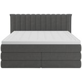 Premium Living Postelja Boxspring Lina, Antracit, 160x200 | Shoptok.si