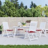  Jastuci za vrtne stolice 4 kom boja vina 50x50x4 cm od tkanine | Eponuda.com