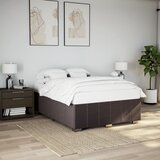  Okvir za krevet bez madraca tamnosmeđi 140 x 190 cm od tkanine | shoptok.hr