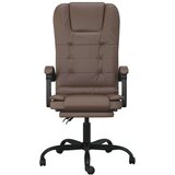  Masažni uredski naslonjač od umjetne kože smeđi | shoptok.hr
