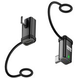 INF 2-Pack 240W 120Gbps USB-C ženski na USB-C moški kotni adapter z vrvico Black, (5000291497) | Shoptok.si