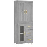 vidaXL Visoka komoda siva sonome 69 5x34x180 cm od konstruiranog drva | shoptok.hr