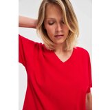 Marisse Red Cotton Blouse | shoptok.hr