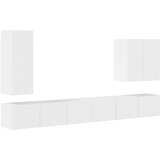  Set zidnog ormarića za TV Zidne 6 pcs Visoki sjaj bijela | Eponuda.ba