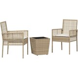 Bistro set za vrt 3 pcs Bež poliratan | Eponuda.ba