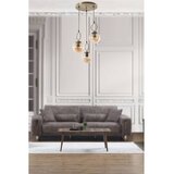 Opviq Morino 3 Lü Tepsili Bal Camlı Eskitme Sarkıt Copper Chandelier Cene