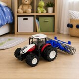  Remote Controlled Tractor with Roller RC Lights Red 1:24 | Shoptok.si