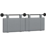  Držeće uzglavlje Zidne Svijetlo siva 150 x 55 x 5 cm tkanina - Svjetlosiva 140 cm bez LED svjetla | shoptok.hr
