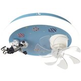  LED dečija prigušiva stropna lampa sa ventilatorom LED/48W/230V 3000/4000/6000K plava | Eponuda.com