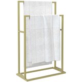 Samostojeći stalak za ručnike zlatni 48 x 24 x 78,5 cm željezni | Eponuda.com