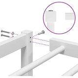 vidaXL Kovinski posteljni okvir bel 75x190 cm | Shoptok.si