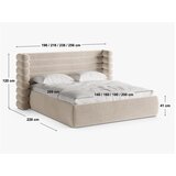 Micadoni Siva oblazinjena zakonska postelja s prostorom za shranjevanje z letvenim dnom 180x200 cm Mount – | Shoptok.si
