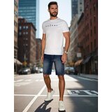 DStreet T-shirt męska z nadrukiem biała | Shoptok.si