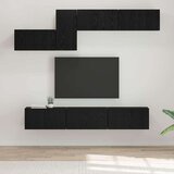  Komplet TV omaric 7 pcs Črni hrast 60 x 30 x 30 cm | Shoptok.si
