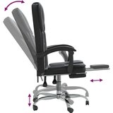  Uredski naslonjač od umjetne kože crni | shoptok.hr