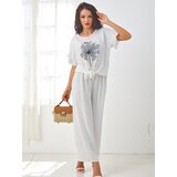 Resti Women's casual set with a short-sleeve blouse and wide trousers | Shoptok.si