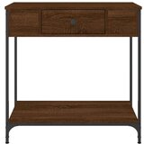  Konzolni stol smeđa boja hrasta 75x34 5x75 cm konstruirano drvo | shoptok.hr