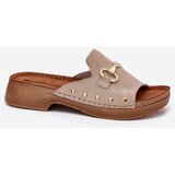 Inblu Ladies Suede Slides Beige | Shoptok.si