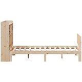 vidaXL Knjižna postelja brez vzmetnice 135x190 cm trdna borovina | Shoptok.si