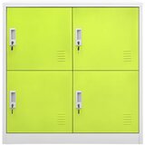  Ormarići s ključem 2 kom svjetlosivi/zeleni 90x45x92,5 cm čelik | shoptok.hr