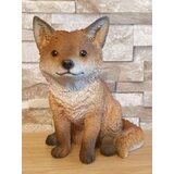 VIVID ARTS Dekorativna figura mlade lisice za notranjo ali zunanjo uporabo | Shoptok.si
