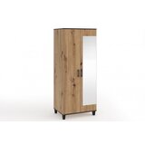 ADRK Dvovratna garderobna omara z ogledalom POLA 11 - HRAST ARTISAN | Shoptok.si