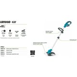 Makita akumulatorski trimer UR100DWAE (12Vmax,2x2Ah) Cijene