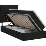  Krevet s madracem i skladištem Crna 90 x 190 cm tkanina | shoptok.hr