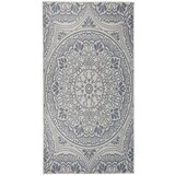 vidaXL Zunanja preproga ploščato tkanje 80x150 cm modri vzorec | Shoptok.si