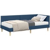  Kutni krevetni okvir s madracem Ostalo 2 kom. Plava tkanina | shoptok.hr