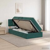  s od storage s uzglavljem Tamnozelena 90 x 200 cm Baršun - Tamnozelena 90 x 200 cm Prošiveno gumbima | shoptok.hr