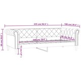  Dnevni krevet bijeli 90 x 200 cm od umjetne kože | shoptok.hr