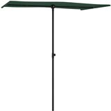  Zunanji senčnik z aluminijastim drogom 180x110 cm zelen, (20692937) | Shoptok.si
