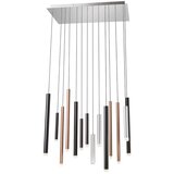  Redo 01-2057 - LED luster na sajli MADISON 14xLED/4W/230V sjajni hrom/crna/bakar | Eponuda.com