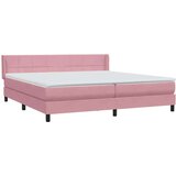  Box spring postelja z vzmetnico roza 180x210 cm žamet, (21829124) | Shoptok.si