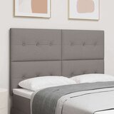  LED glava kreveta S LED lampica Sivo-smeđa 160 cm Poliester | shoptok.hr