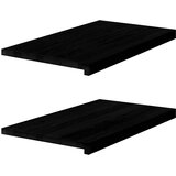  Prozorske klupice 2 kom tamnosmeđe 70x40x2 cm masivne hrast | shoptok.hr