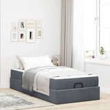 vidaXL Konstrukcija postelje Temno siva 90 x 200 cm Žamet | Shoptok.si