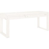 vidaXL Vrtna klop bela 109x44x45 cm trdna borovina, (20804270) Cene