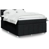  Krevet s oprugama i madracem crni 140 x 190 cm od tkanine | shoptok.hr