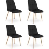  SPLIT stolica - crni baršun / noge od hrasta x 4 | shoptok.hr