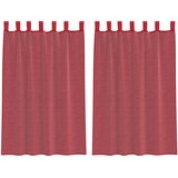 vidaXL Voile zavese z zankami 2 kosa vinsko rdeče 140x175 cm, (5000298132) Cene