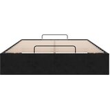 vidaXL Otomanski posteljni okvir brez vzmetnice črn 120x200 cm žamet | Shoptok.si