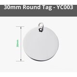 Bambu Lab Round Stainless Steel Tag - Large | Shoptok.si