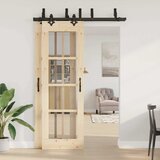  za klizna vrata 152,5 cm čelični crni | shoptok.hr