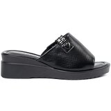 SEASTAR Black openwork platform flip-flops Cene