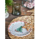 Bloomingville Crveni/krem keramički tanjur s božićnim motivom za serviranje ø 17 cm Naive – | shoptok.hr