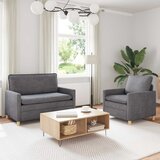  Set sofe 2 pcs Svjetlosiva Poliester | shoptok.hr
