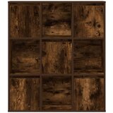 vidaXL Knjižna omara dimljeni hrast 89x24x101,5 cm inženirski les | Shoptok.si